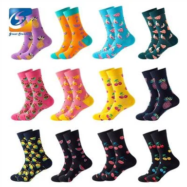 Ženske šarene voćne čarape